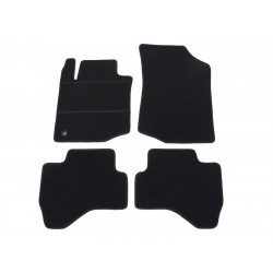 Car textile mats black PEUGEOT 107 (2005-2014) ELEGANT