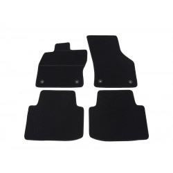 Car textile mats black VW PASSAT B8 (2015-...) ECONOMIC