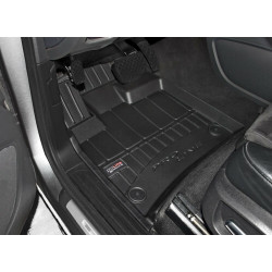 Car rubber floor mats black JEEP WRANGLER (2018-...) 3D FROGUM