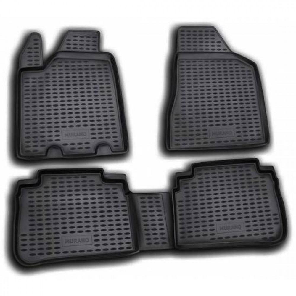 Car rubber floor mats black NOVLINE NISSAN MURANO (2003-2008)