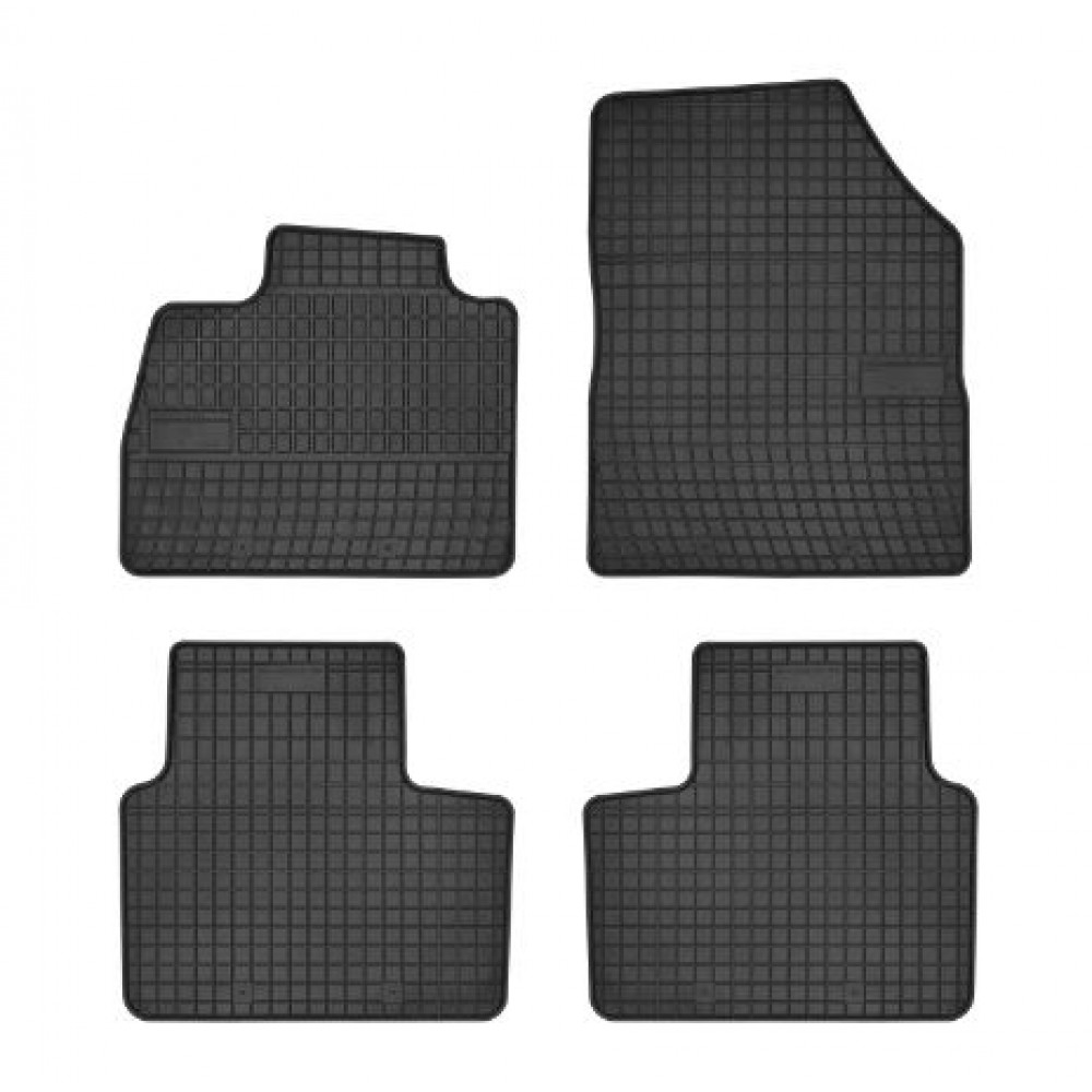 Car rubber floor mats black RENAULT SCENIC IV (2016-...) NEGRO