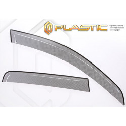 Window deflectors SLKGR-black NISSAN X-TRAIL III (2014-...) CA-PLASTIC