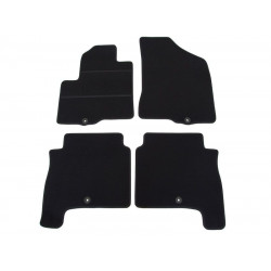 Car textile mats black HYUNDAI SANTA FE (2006-2010) ECONOMIC (CR)