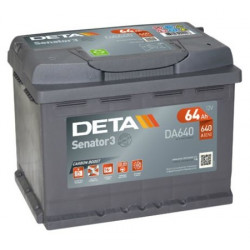 Akumulātors 12V DETA SENATOR 3 64Ah 640A DA640