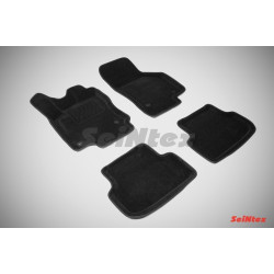 Car textile mats black 3D SEINTEX VOLKSWAGEN PASSAT B8 (2015-...)