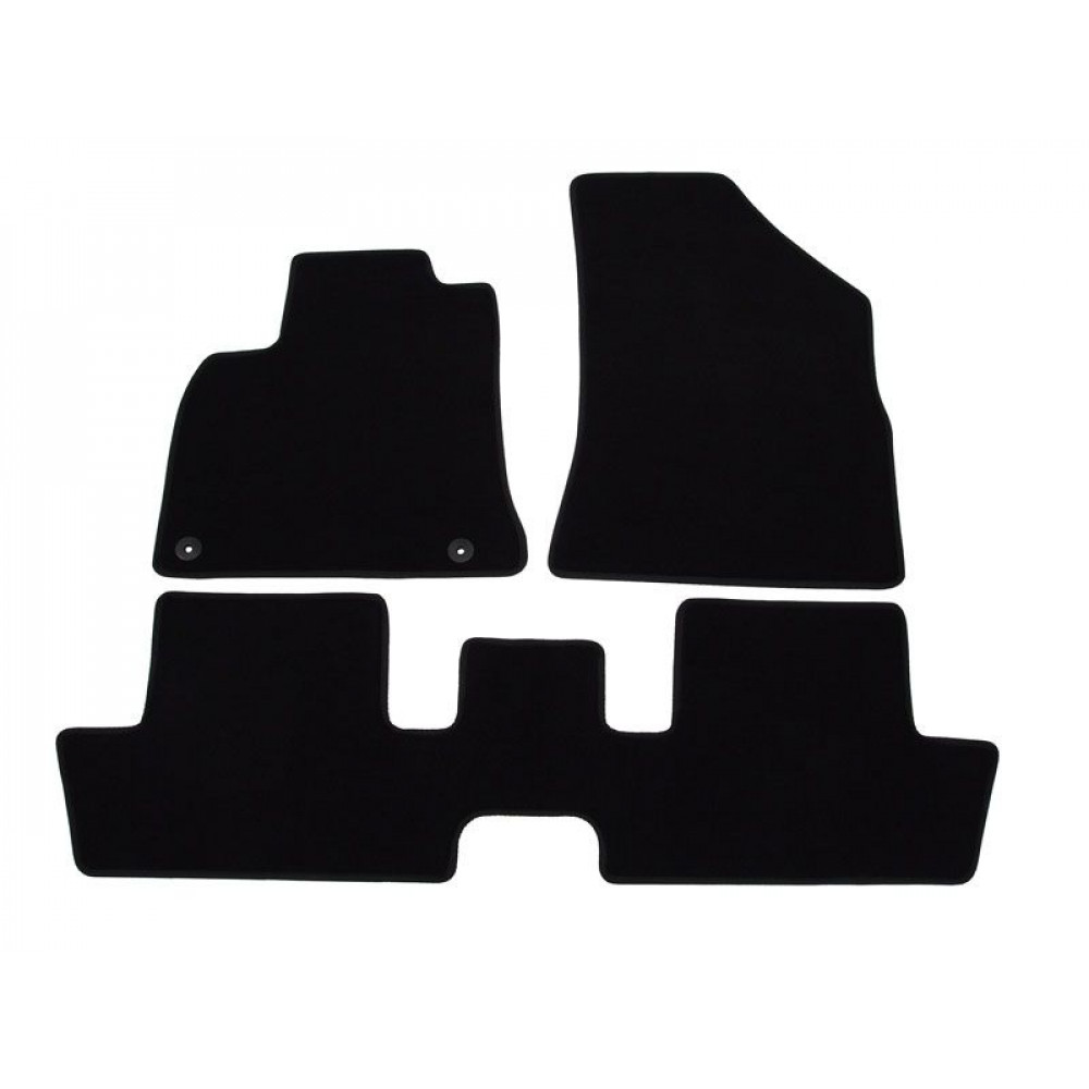 Car textile mats black PEUGEOT 3008 (2009-2016) LUXUS