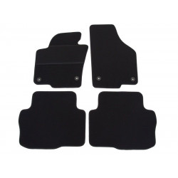 Car textile mats black VW SHARAN (5s.) (2010-...) ELEGANT