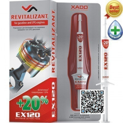 XADO EX120 revitalizants benzīna un LPG dabas gāzes dzinējiem