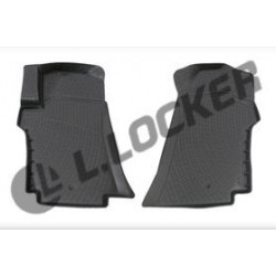 Car rubber floor mats front black 3D HYUNDAI H1 (2007-...)