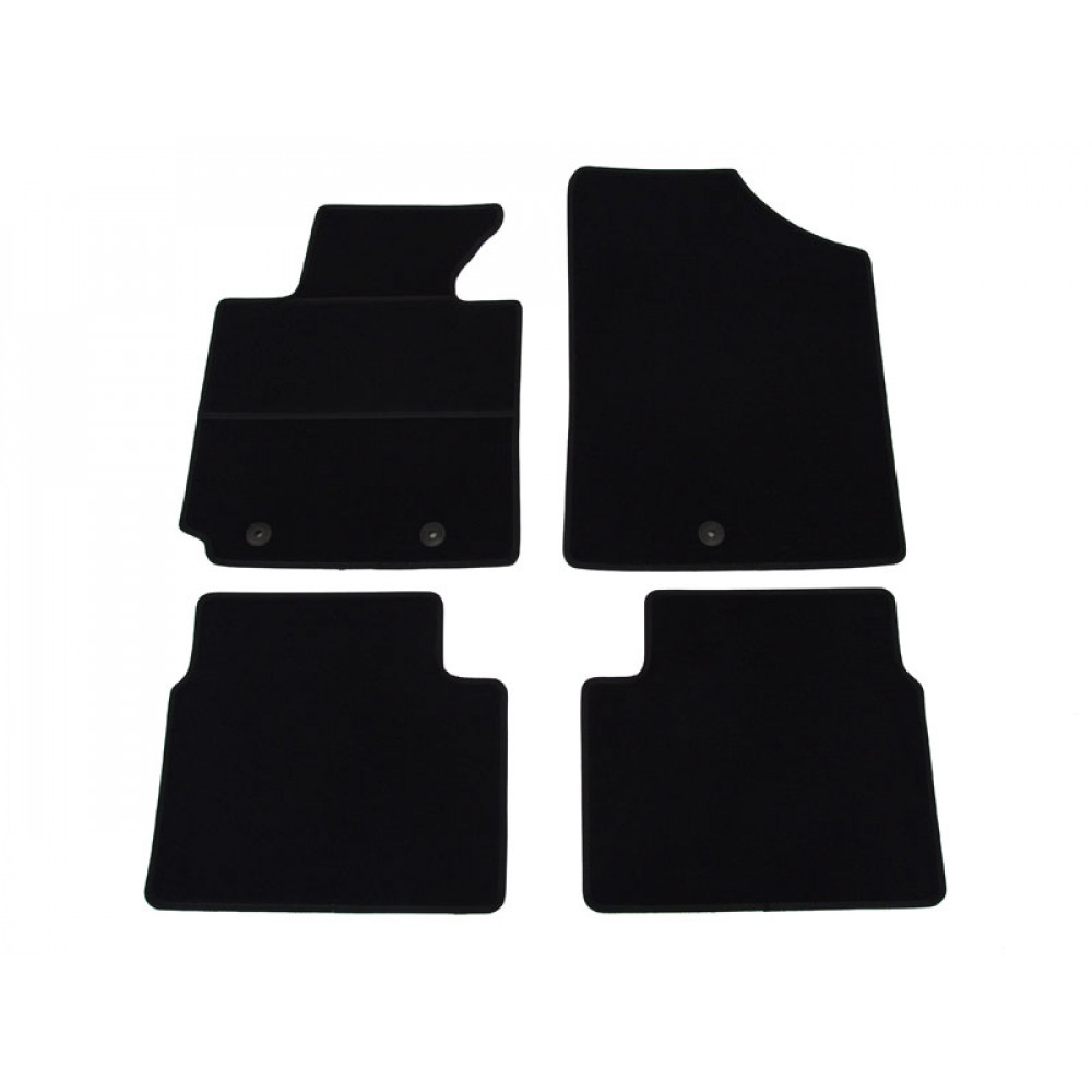 Car textile mats black HYUNDAI VELOSTER (2011-...) ELEGANT