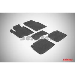 Car rubber floor mats black SEINTEX *BORT* SUZUKI SX4 II (2013-...)