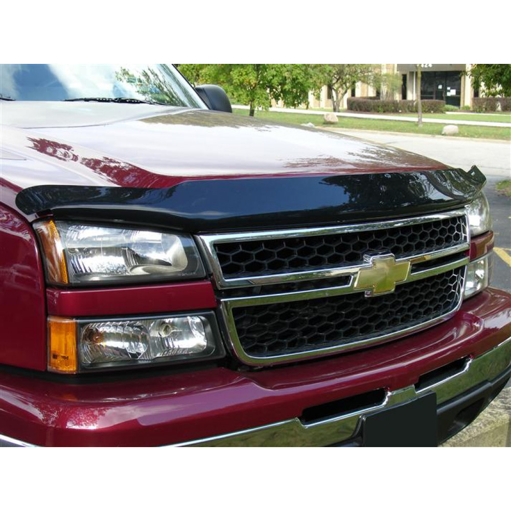 Дефлектор капота черный CHEVROLET SILVERADO (2005-2007) WEATHERTECH