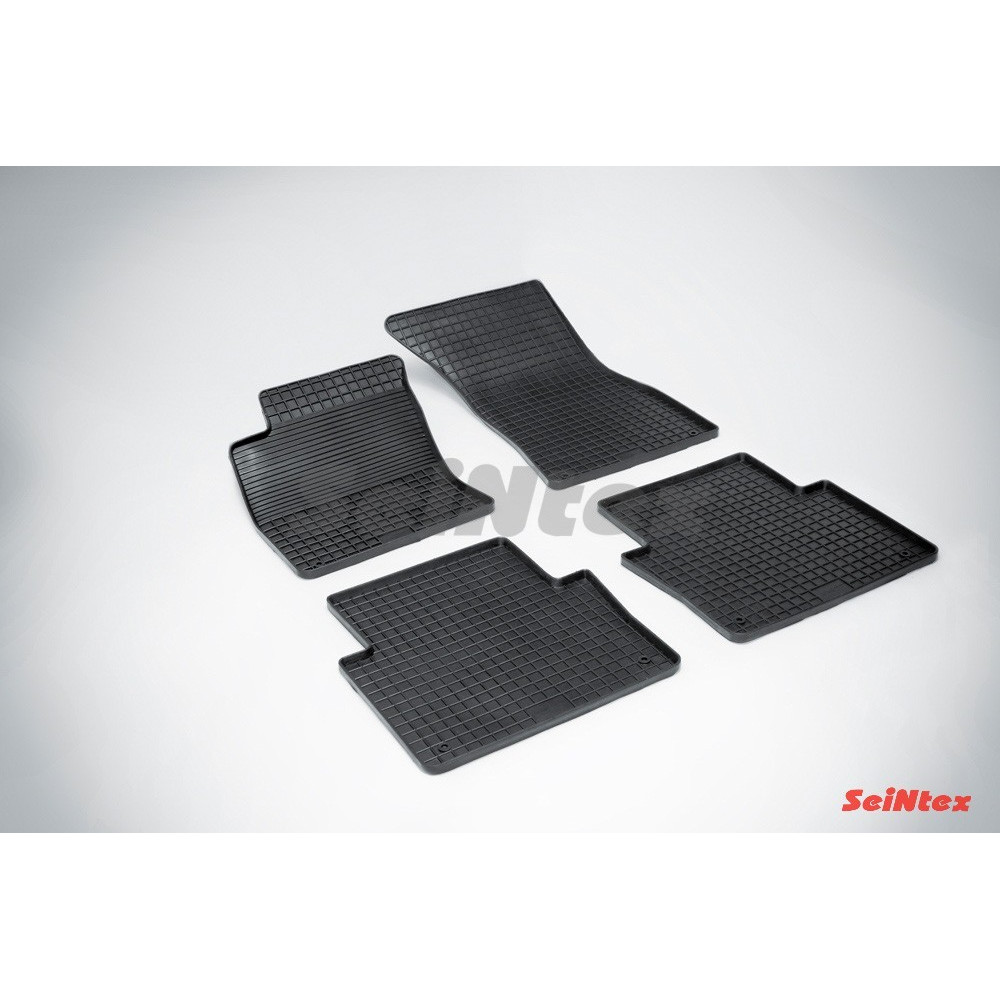 Car rubber floor mats black SEINTEX *STK* AUDI A8 Long (2002-2010)