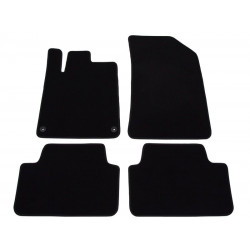 Car textile mats black PEUGEOT 407 (2004-2010) LUXE