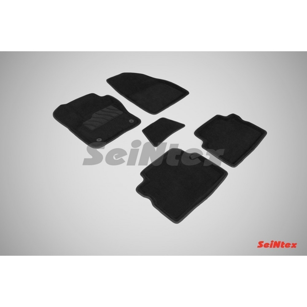 Car textile mats black 3D SEINTEX FORD KUGA I (2008-2012)