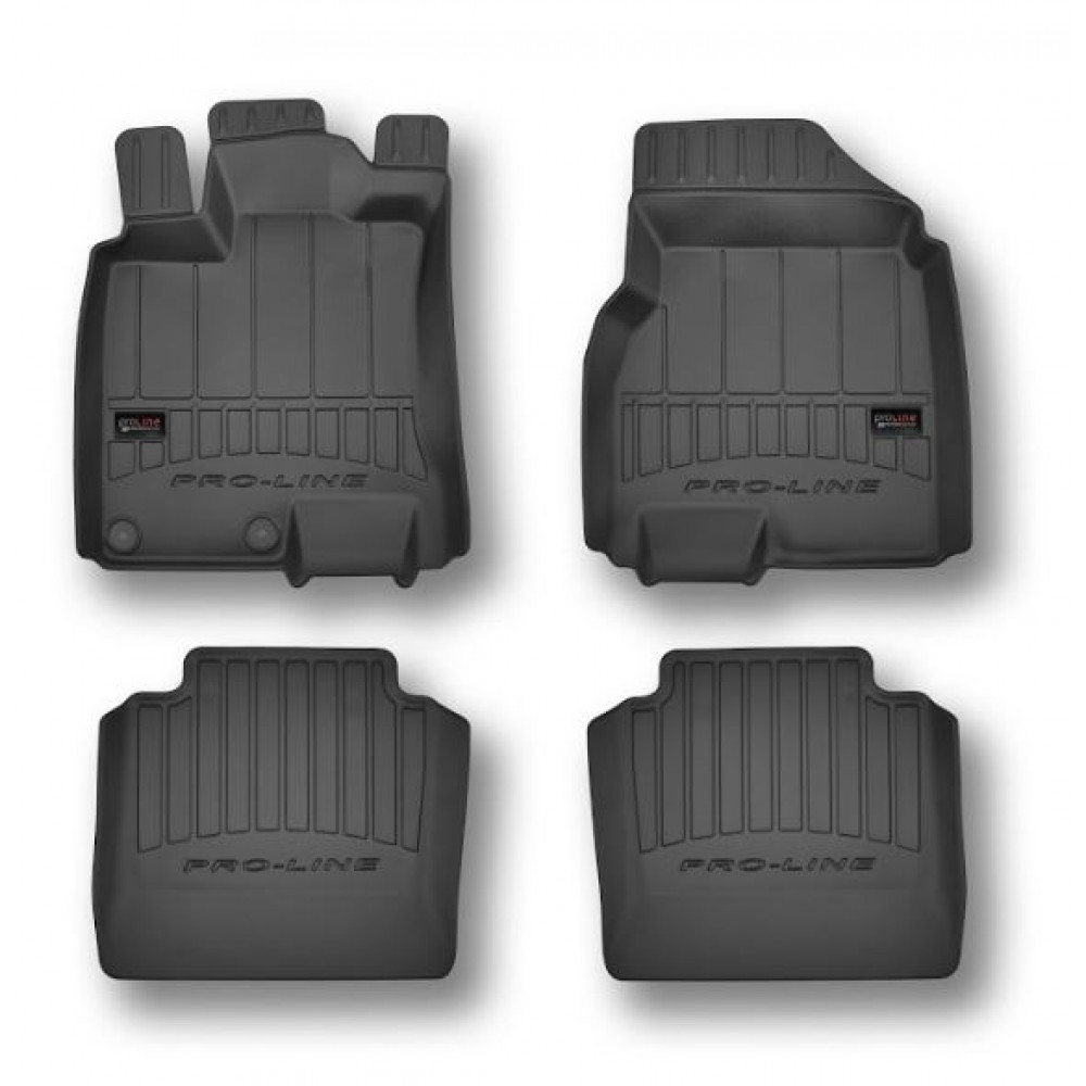 Car rubber floor mats black NISSAN QASHQAI+2 (2008-2014) 3D FROGUM