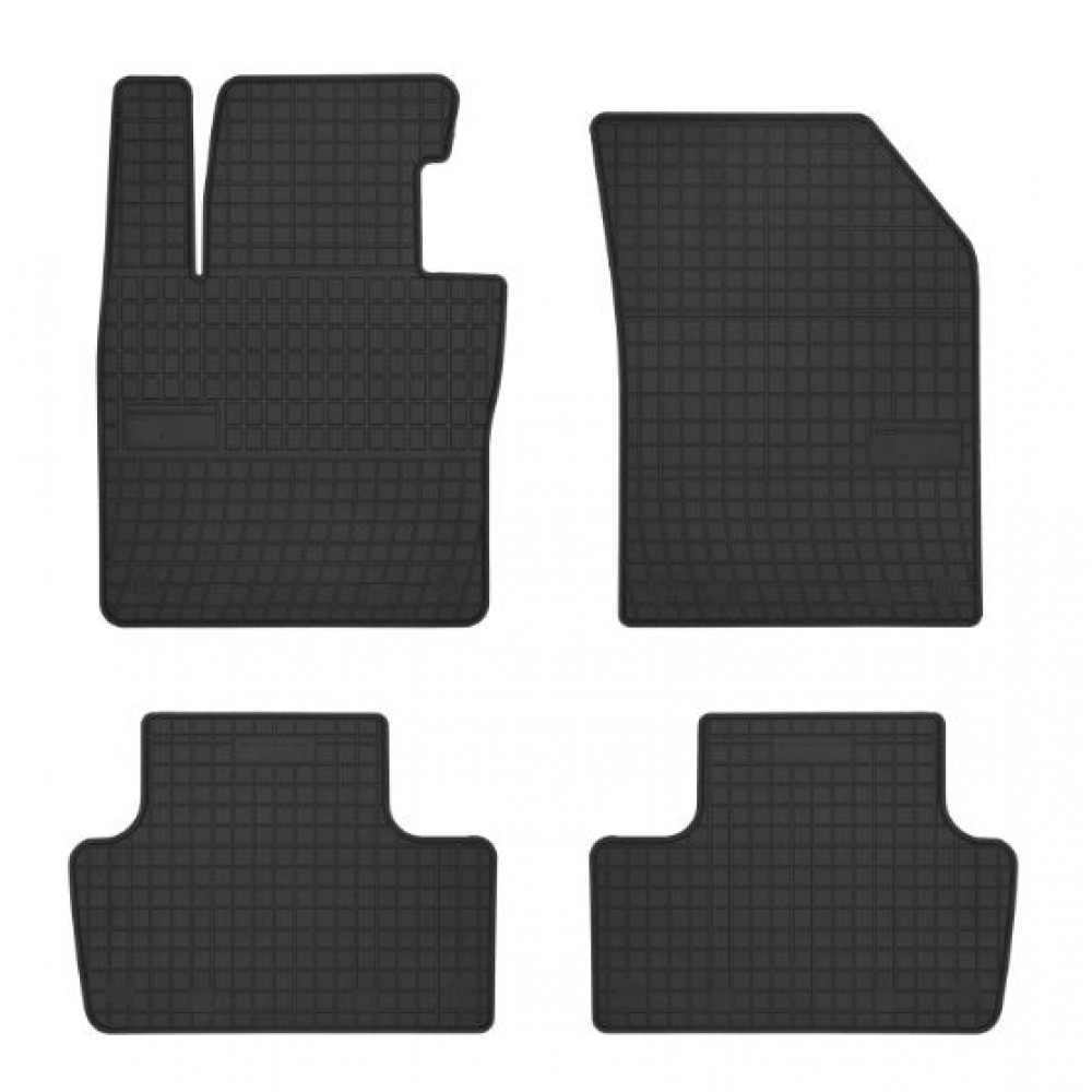 Car rubber floor mats black VOLVO XC60 II (2017-...) NEGRO