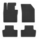 Car rubber floor mats black VOLVO XC60 II (2017-...) NEGRO