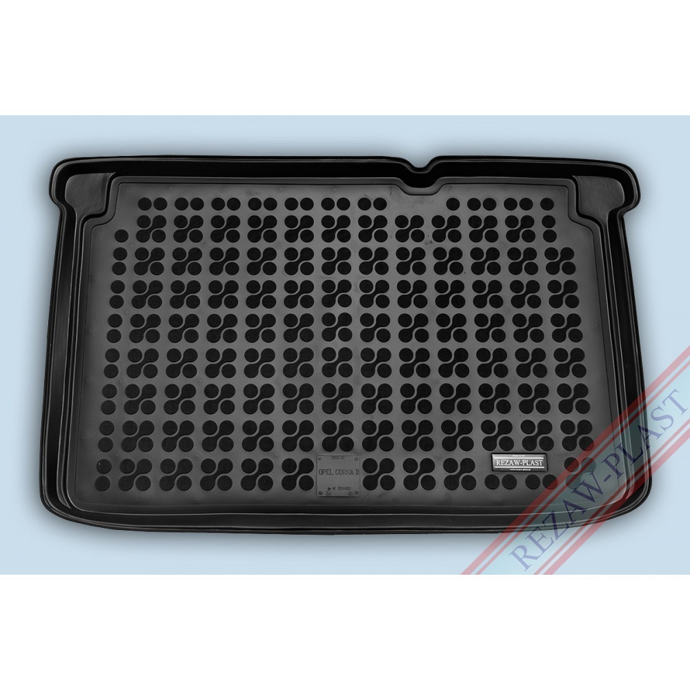 Car rubber trunk mat OPEL CORSA E (lower floor)(2014-...) 231129