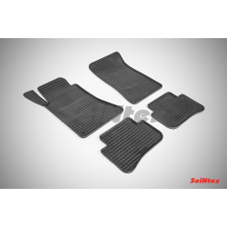 Car rubber floor mats black SEINTEX *STK* MB C-class W204 4matic (2007-2014)