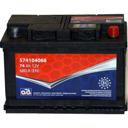 Auto akumulātors AD 12V 74Ah 680A Lab.+