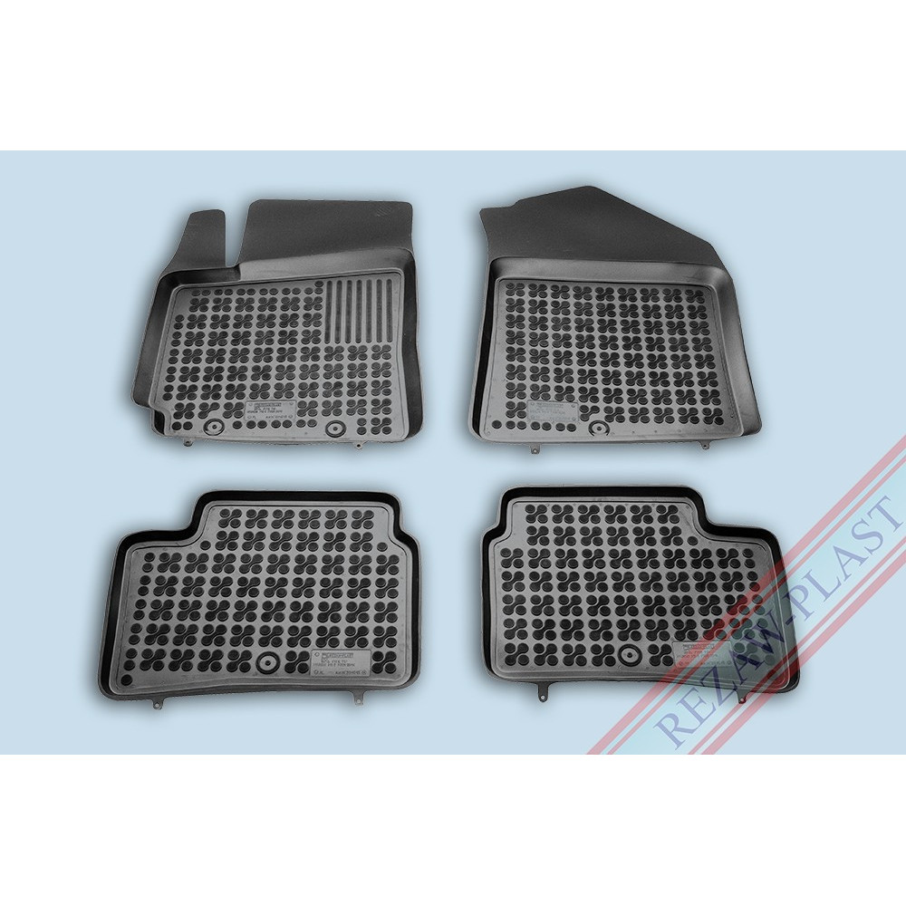 Car rubber floor mats black HYUNDAI i10 II (2014-...) 201615