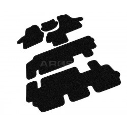 Car textile mats black VW T5 Transporter/Carawelle (8s.)(2003-2015) ECONOMIC