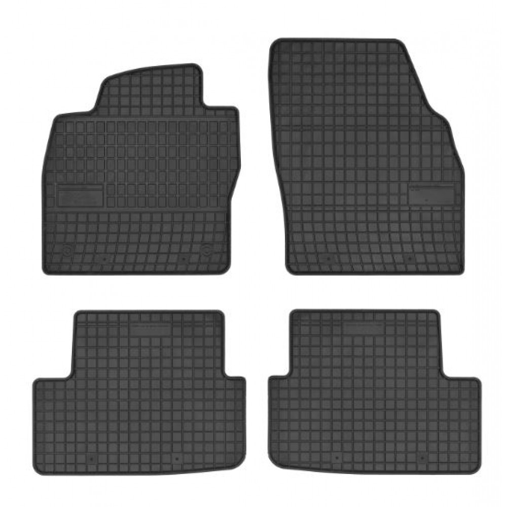 Car rubber floor mats black SEAT IBIZA (2017-...) NEGRO