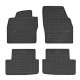 Car rubber floor mats black SEAT IBIZA (2017-...) NEGRO