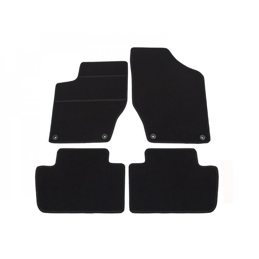 Car textile mats black PEUGEOT 308 (2007-2013) ELEGANT