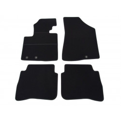 Car textile mats black HYUNDAI SANTA FE II Facelift (2010-2012) ELEGANT