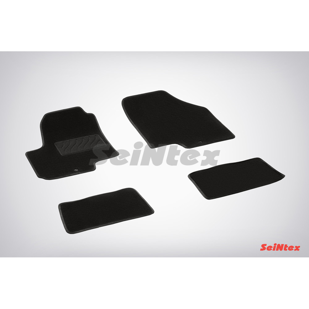 Auto tekstiilmatid mustad SEINTEX *TFT* KIA SOUL I (2008-2014)