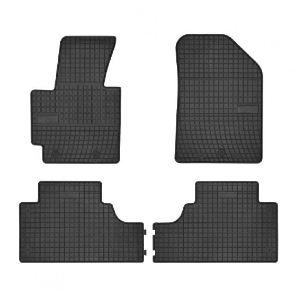 Car rubber floor mats black KIA SOUL (2014-...) NEGRO