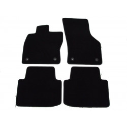 Car textile mats black VOLKSWAGEN PASSAT B8 (2015-...) LUXE