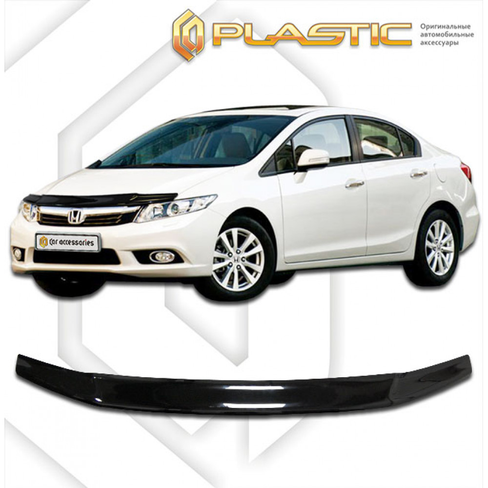 Kapota deflektors melnais HONDA CIVIC Sedan (2012-...) CA-PLASTIC