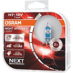 Автомобильные лампочки 12V 55W H7 OSRAM NIGHT BREAKER LASER +150% (2 шт.)