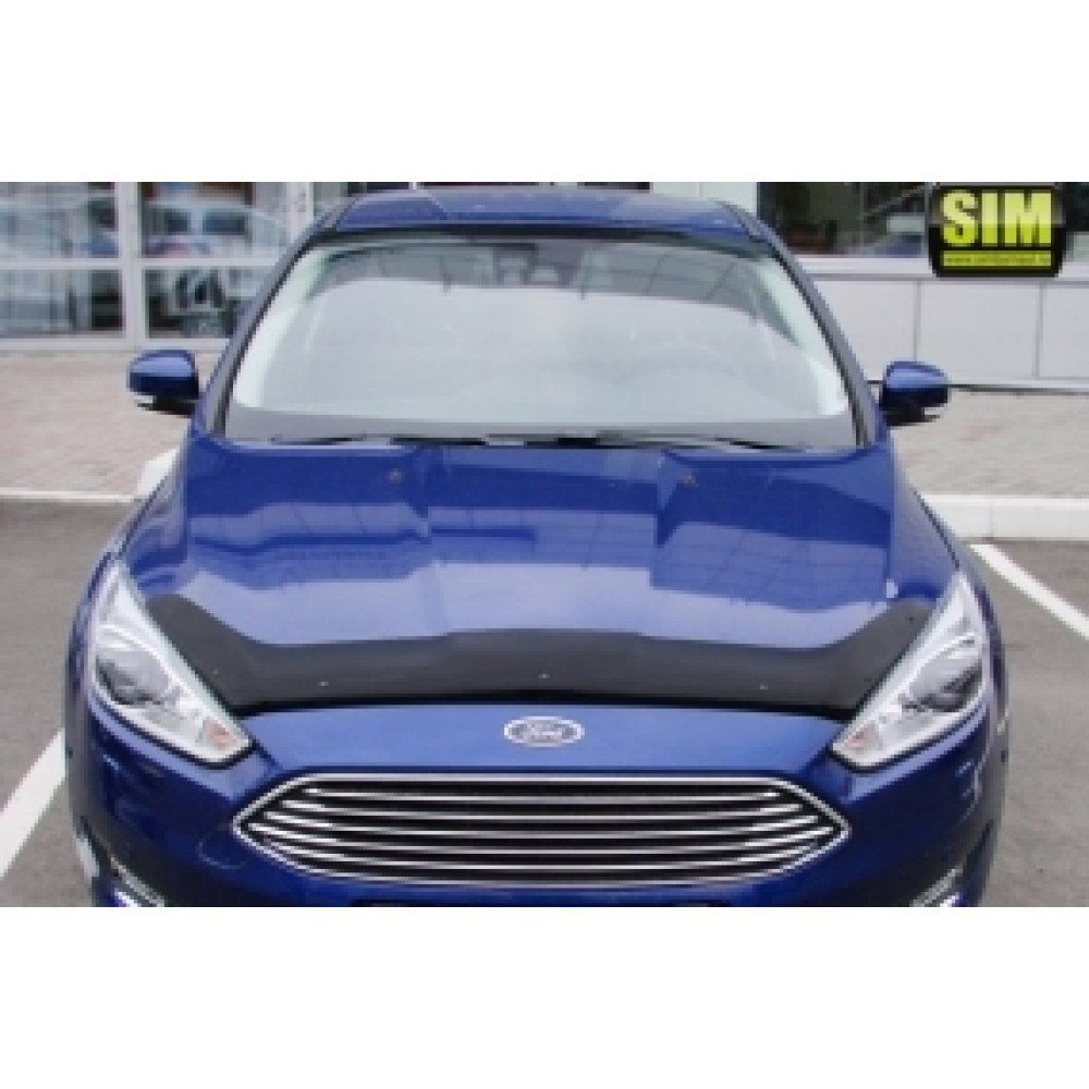 Дефлектор капота черный FORD FOCUS III (2015-...) SIM