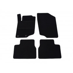 Car textile mats black PEUGEOT 207 (2006-2012) ELEGANT