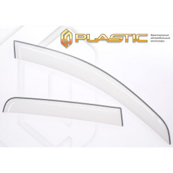 Window deflectors SLKGR-white NISSAN X-TRAIL (2014-...) CA-PLASTIC