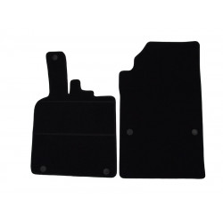 Car textile mats black SMART FORTWO (2007-...) ELEGANT