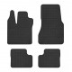 Car rubber floor mats black RENAULT TWINGO (2014-...) NEGRO