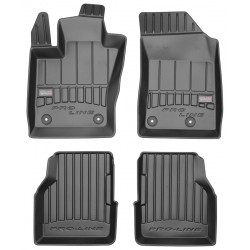 Car rubber floor mats black JEEP COMPASS (2017-...) 3D FROGUM