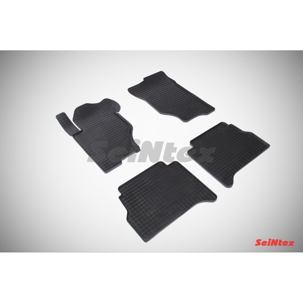 Car rubber floor mats black SEINTEX *STK* KIA SORENTO (2002-2009)