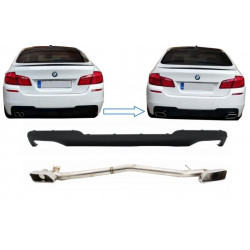 Exhaust system with double diffusor BMW 5 F10 M-Style bumper (2010-2016)