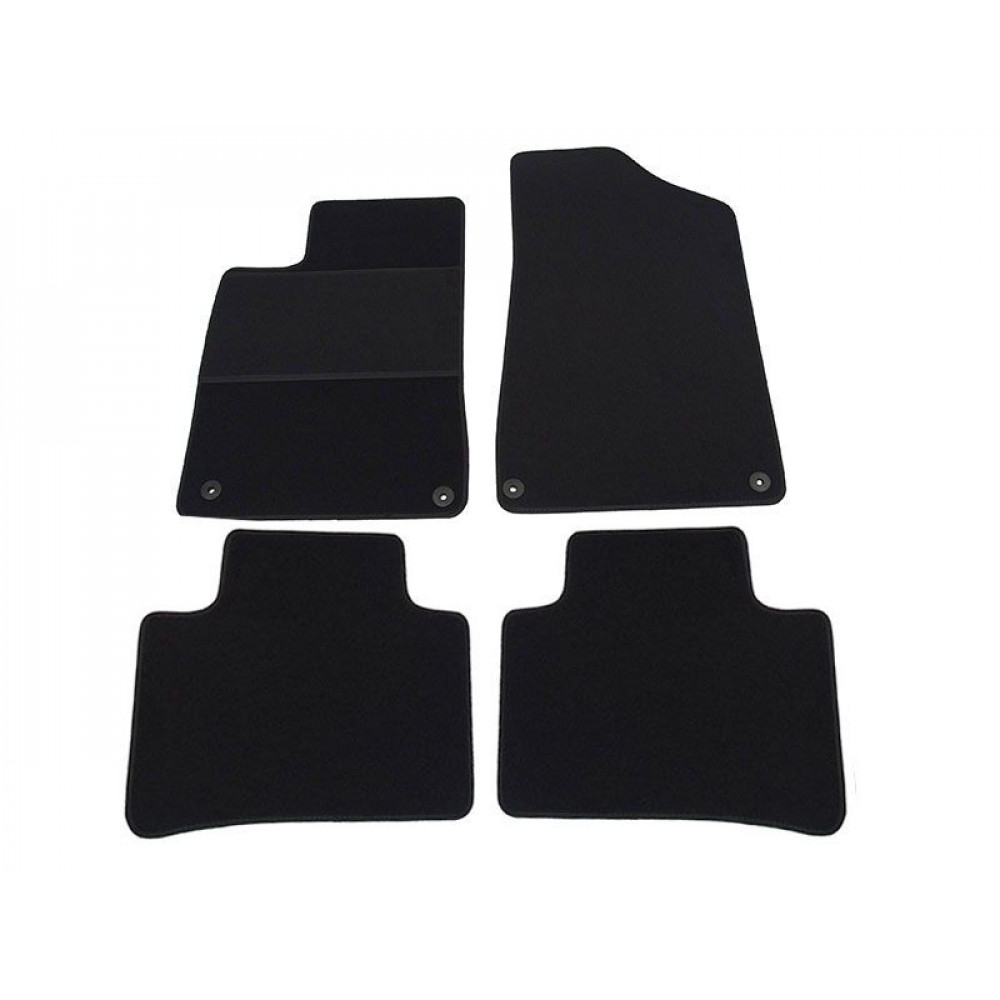 Car textile mats black PEUGEOT 607 (2001-2004) ELEGANT