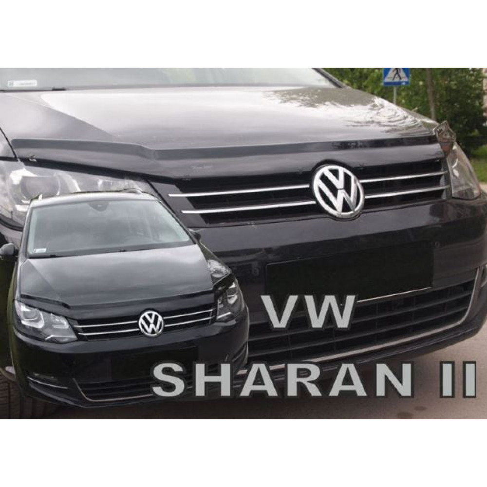 Дефлектор капота черный VW SHARAN II (2010-2018) 02151