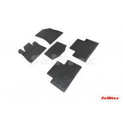 Car rubber floor mats black SEINTEX *STK* INFINITI QX50 II (2018-...)