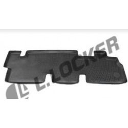 Car rubber floor mats black VOLKSWAGEN T5 Carawelle/Transporter 3rd row long base (2009-2015)