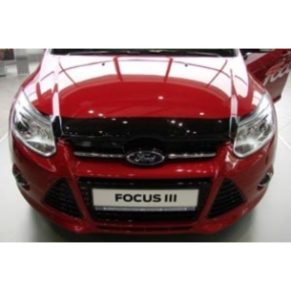 Дефлектор капота черный FORD FOCUS III (2011-2014) SIM