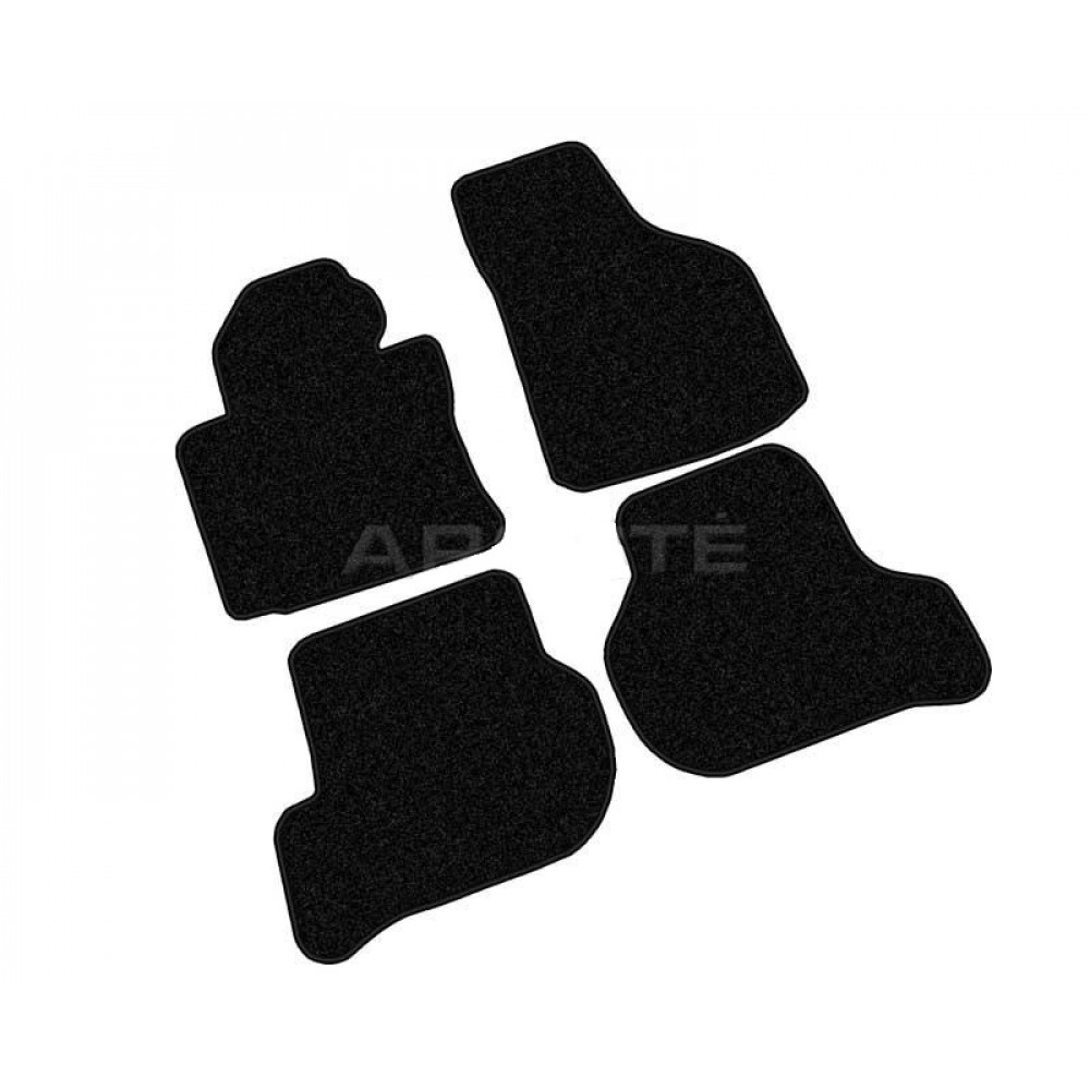 Car textile mats black SEAT LEON (2005-2013) ECONOMIC